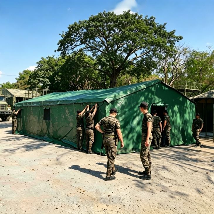 PVC Tent – Heavy Duty Outdoor Shelter for Camping and Field Operations